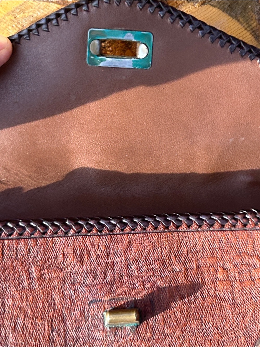 Mexico 60’s Hand Tooled Leather Top-Handle Bag - Picture 13 of 14